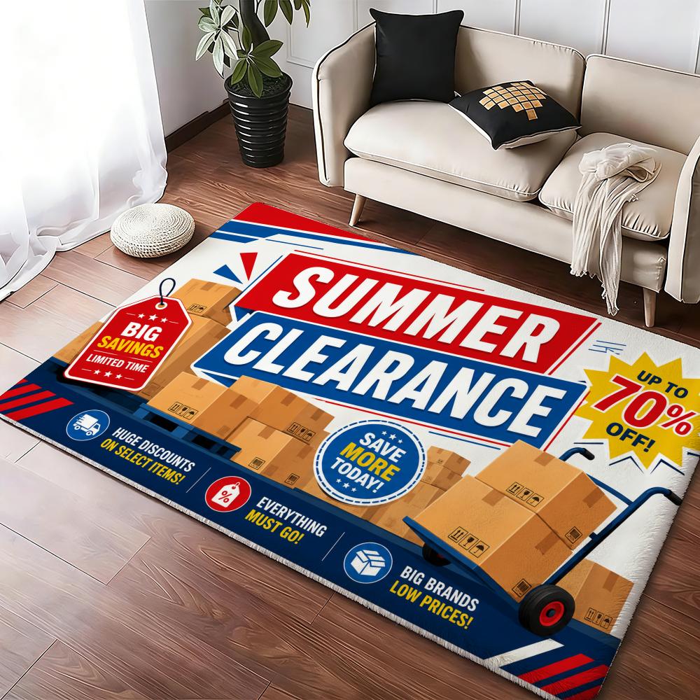Home Textiles Sale - Летняя распродажа: напольный коврик из фланели,