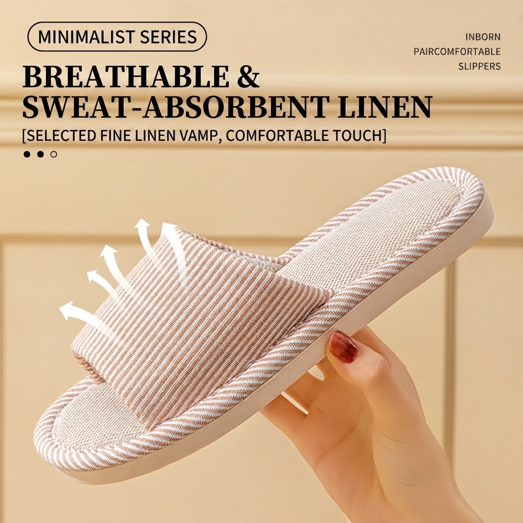 Дышащие льняные тапочки для же – обзор и цена Home Textile